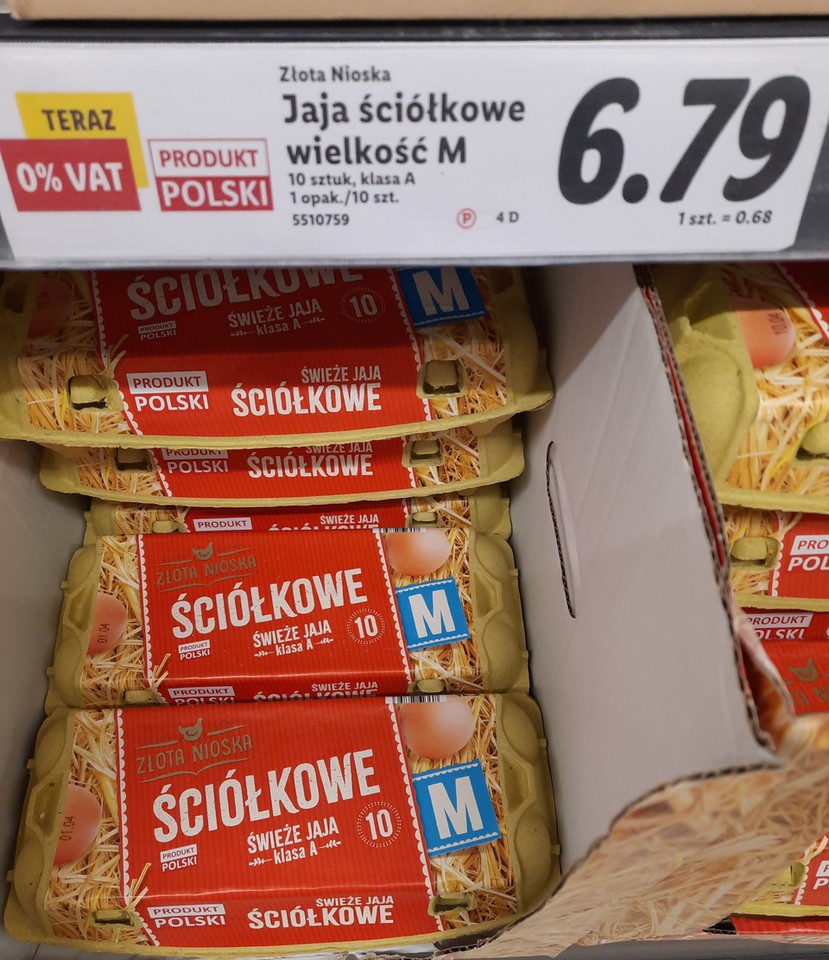 Ceny jajek na Wielkanoc 2002 - Lidl