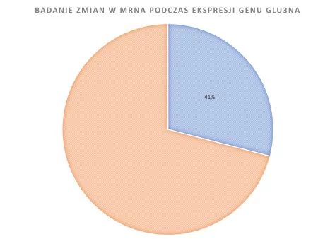 Miara liczby zmian zachodzących w mRNA podczas ekspresji genu Glu3NA będącego częścią receptorów NMDA. Opracowanie własne na podstawie badań zespołu Sadat-Shirazi