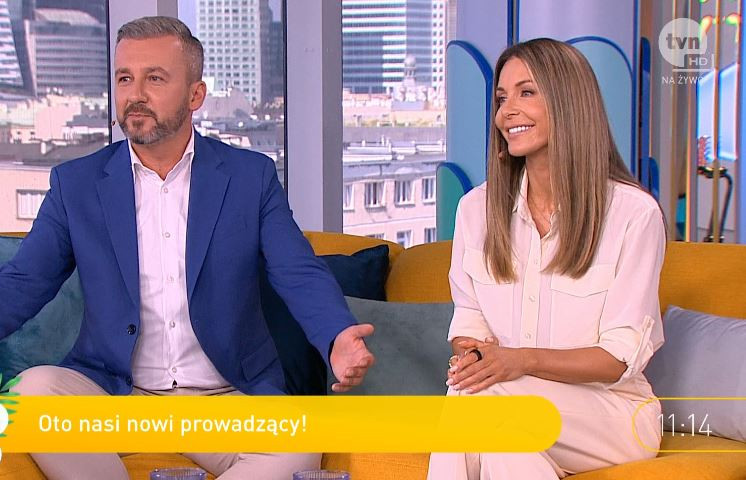 Małgorzata Rozenek-Majdan i Krzysztof Skórzyński w "Dzień dobry TVN"