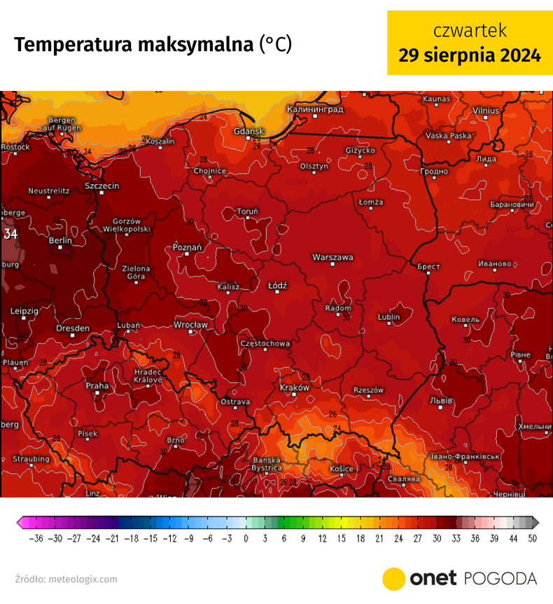 W czwartek upał rozleje się na całą Polskę