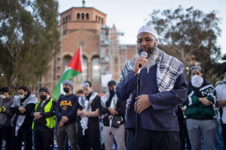Protest propalestinskih demonstranata u kampusu Univerziteta u Los Anđelesu