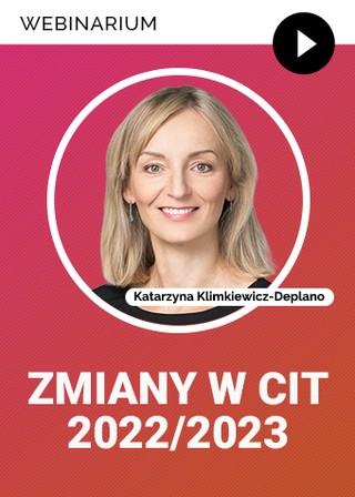 Webinarium "Zmiany w CIT"