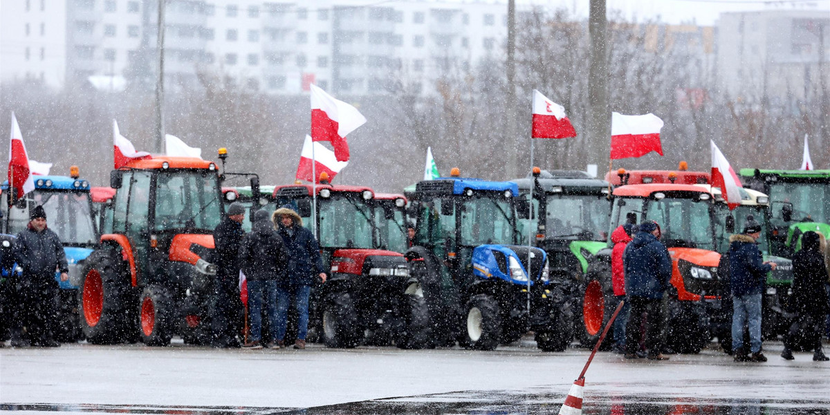 Ogólnopolski protest rolników — utrudnienia w ruchu 22.02.