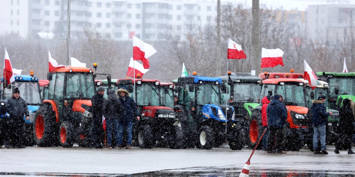 Ogólnopolski protest rolników — utrudnienia w ruchu 22.02.