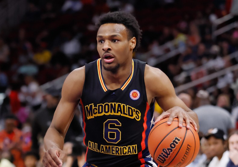 Twenty years after LeBron Sr. played in the McDonald's All-American game, LeBron Jr. did the same.