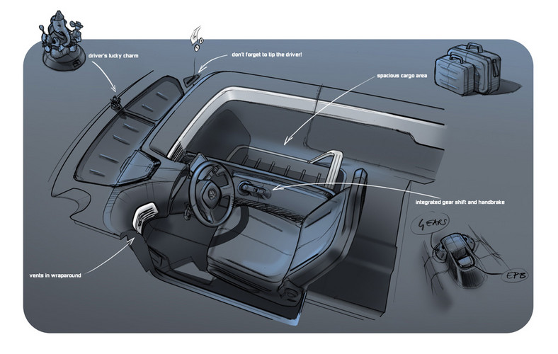 Hanower 2010: Volkswagen prezentuje elektryczną taksówkę w stylu retro