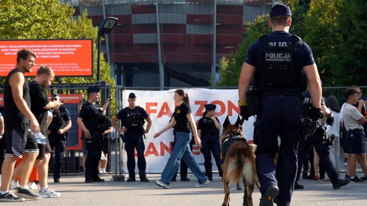 Awantura na koncercie na Stadionie Narodowym. Policja zatrzymała 109 osób