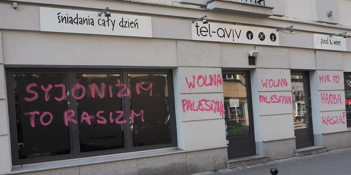 Atak na żydowską restaurację w Warszawie!