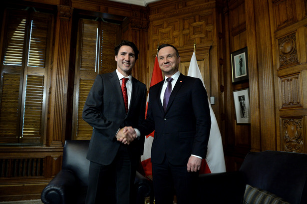 Prezydent podkreślił, że Polska bardzo silnie wspiera umowę handlową CETA między Unią Europejską i Kanadą