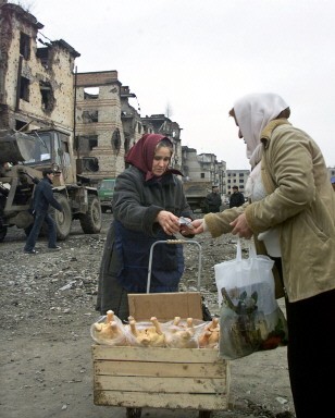 RUSSIA-CHECHNYA-STREET VENDOR