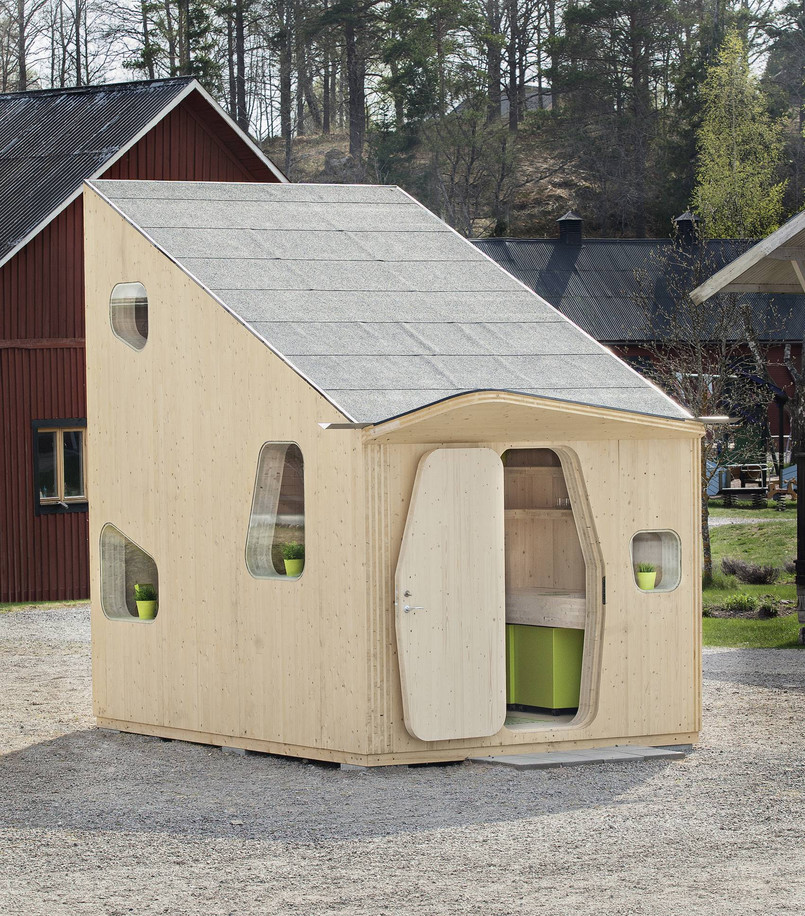 Projektanci przekonują, że domek o powierzchni 10 metrów kwadratowych jest nie tylko niedrogi, ale także przyjazny dla środowiska i inteligentny - zarówno jeśli chodzi o design, jak dobór materiałów, z których został wykonany.