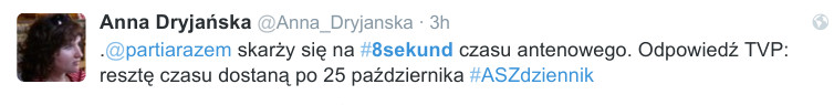 Ile można powiedzieć w #8sekund?, fot. Twitter.