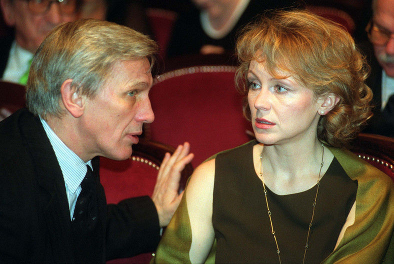 Jan Englert i Beata Ścibakówna w 2001 roku