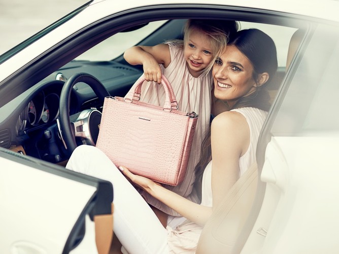 Kamila Szczawińska z córką Kaliną w kampanii torebek Sabrina Pilewicz - kolekcja La Vita è Bella