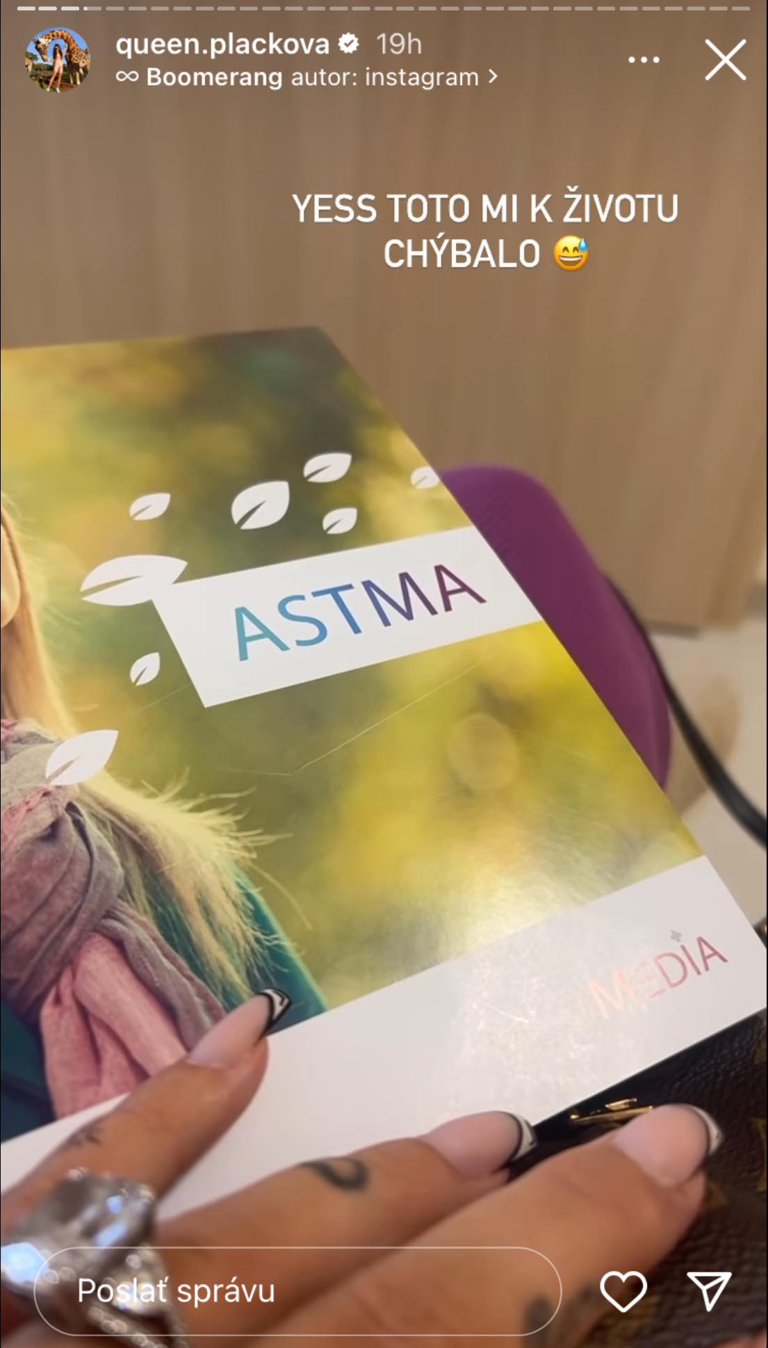 Plačková musela navštíviť odborníka. 