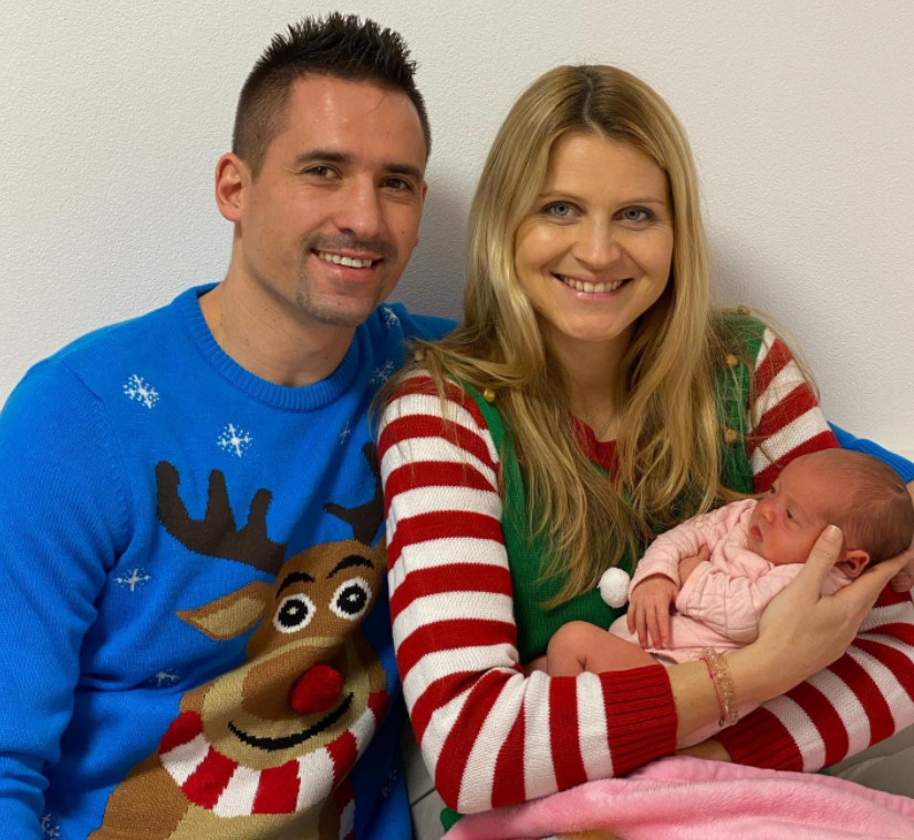 Tomáš Plekanec, Lucie Šafářová a ich dcérka Leontýnka. 