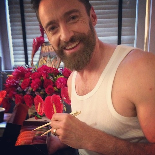 Hugh Jackman romantyczny na zdjęciu ze swojego profilu na Instagramie