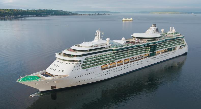 Passengers will travel on the luxury cruise ship the Serenade of the Seas, which has 13 decks.
