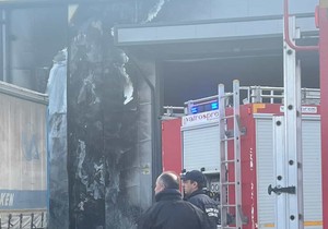 Požar u magacinu "Bex" 