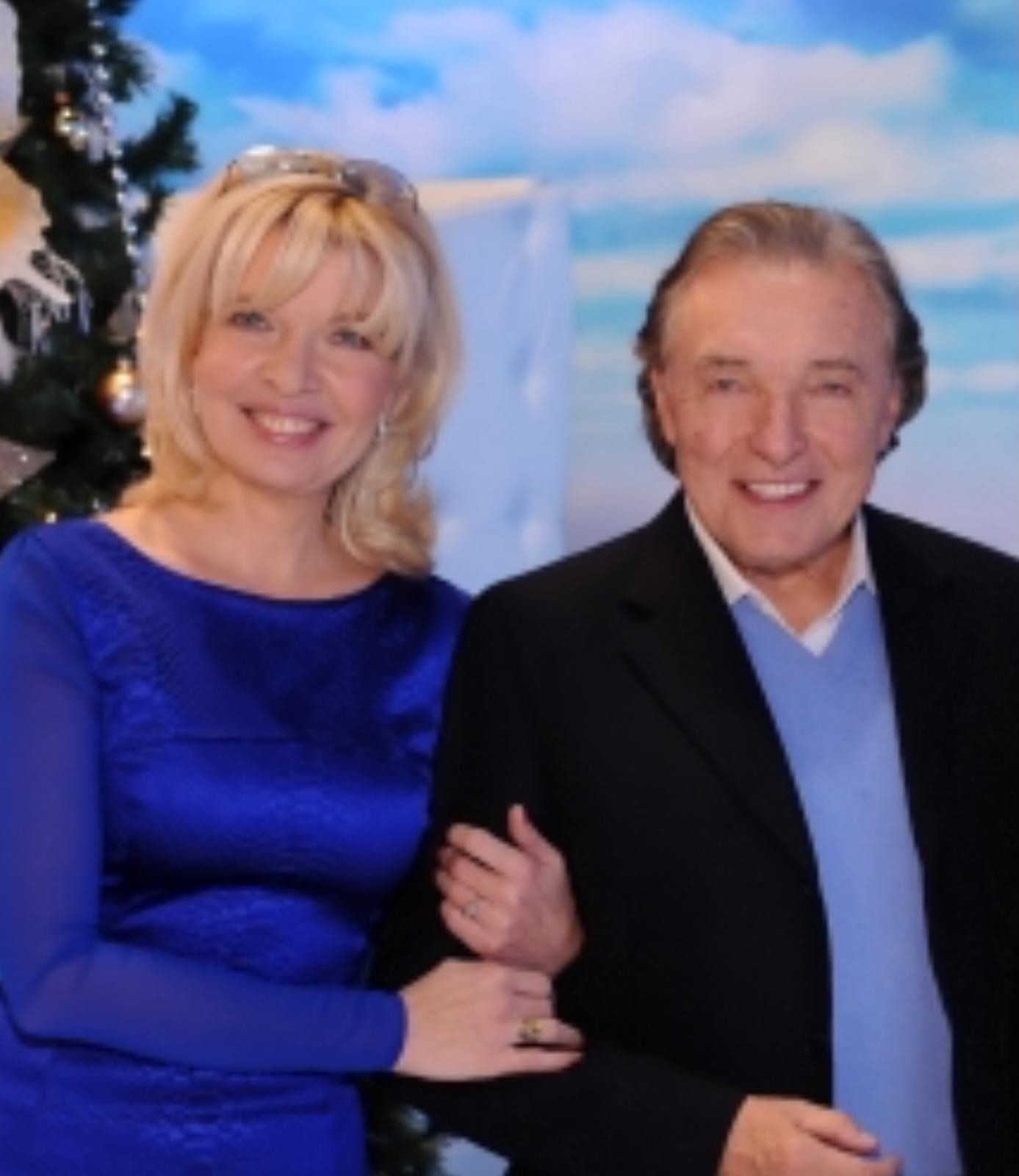 Zuzana Ťapáková a Karel Gott počas pôsobenia v televízii Markíza. 