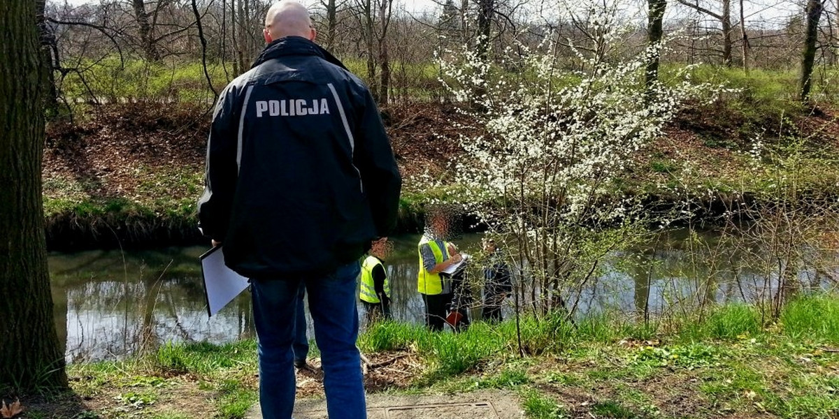 Zwłoki w walizce znaleziono nad rzeką w Gliwicach