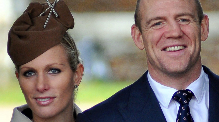 II. Erzsébet brit királynő unokája, Zara és a férje, Mike Tindall brit rögbijátékos / Fotó: MTI/EPA/Photoshot/Malcolm Clarke