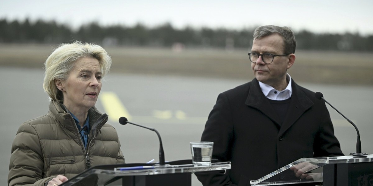 Ursula von der Leyen i premier Petter Orpo