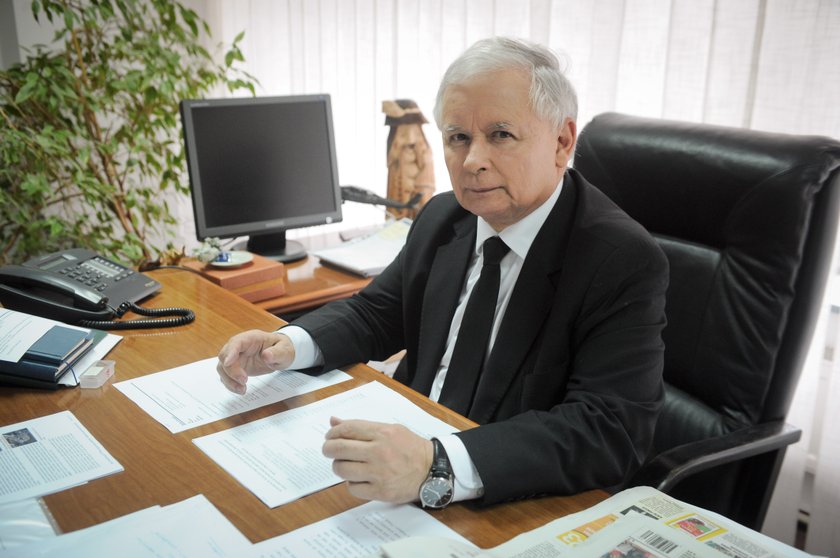 Jarosław Kaczyński świętuje zwycięstwo Andrzeja Dudy