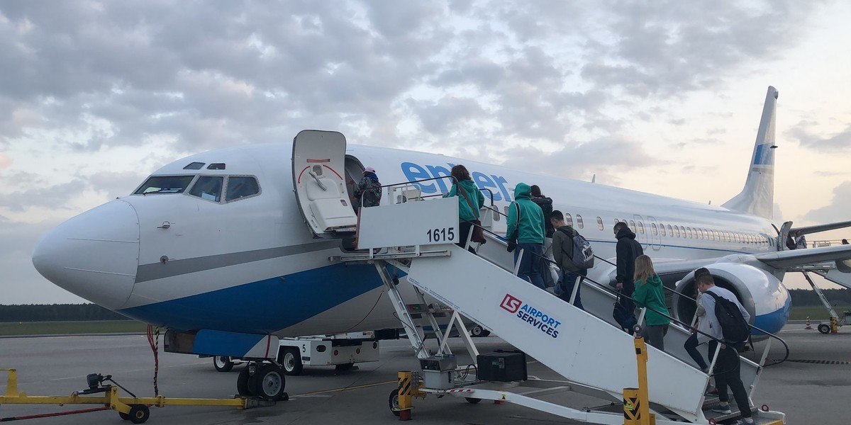 Czarterowe połączenia TUI Poland obsługiwane są przez linie lotnicze Enter Air. Pierwszy samolot z Modlina do Hammametu odleciał 25 kwietnia 2019 roku