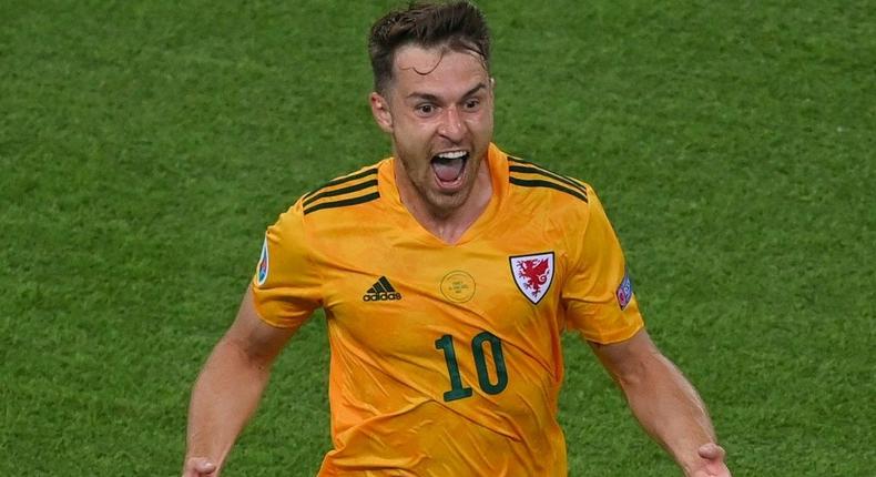 Aaron Ramsey scored his 17th Wales goal in the victory over Turkey Creator: DAN MULLAN