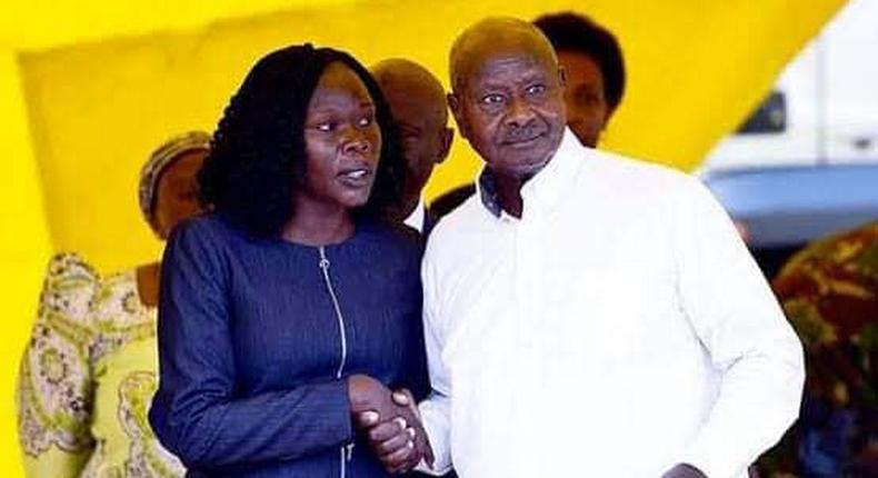 Hon Anite and president Museveni