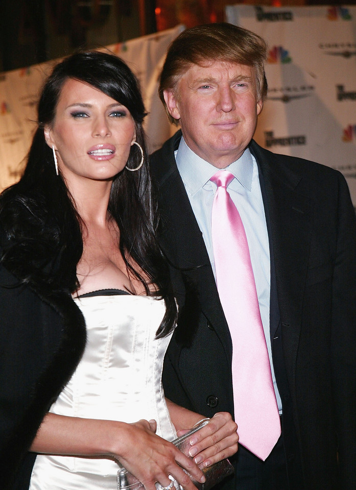 Melania Knauss i Donald Trump w 2004 r.