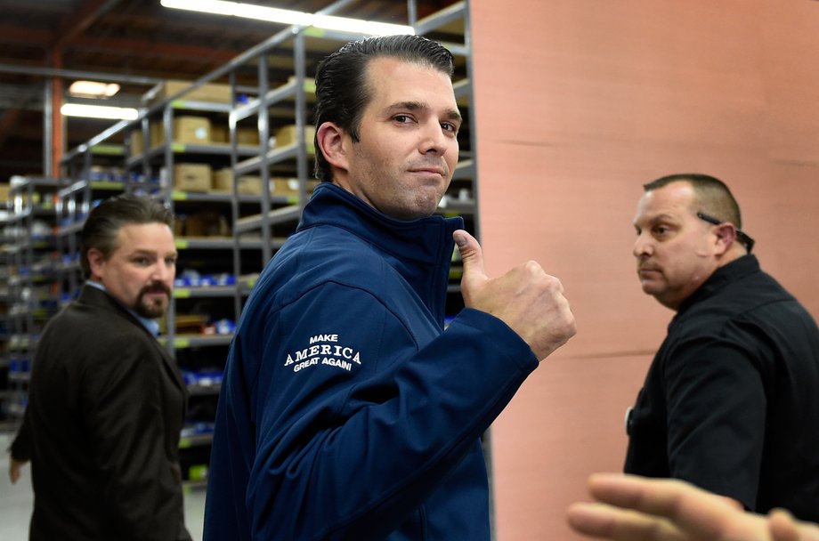 Donald Trump Jr. na kampanijnym szlaku, Las Vegas, listopad 2016 rok