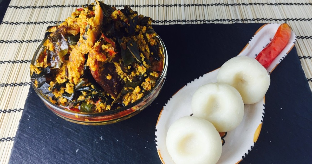 Traditional meals: Fingerlickin' fufu and egusi soup ...