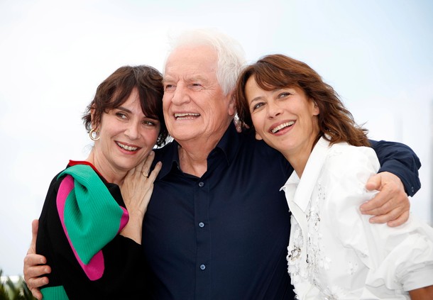 Geraldine Pailhas, Andre Dussollier i  Sophie Marceau podczas 74 Festiwalu Filmowego w Cannes, fot. Sebastien Nogier 