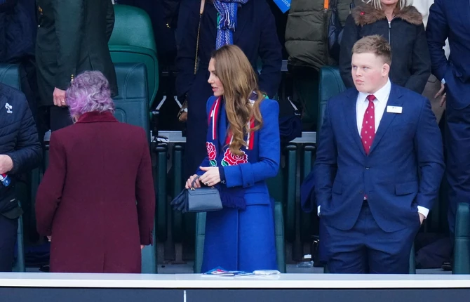 Kejt Midlton  na ragbi utakmiici