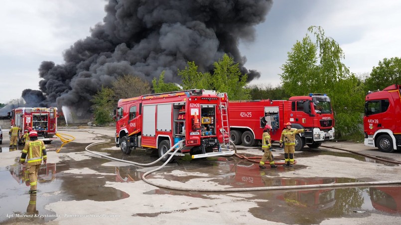 pożar w Siemianowicach Śląskich