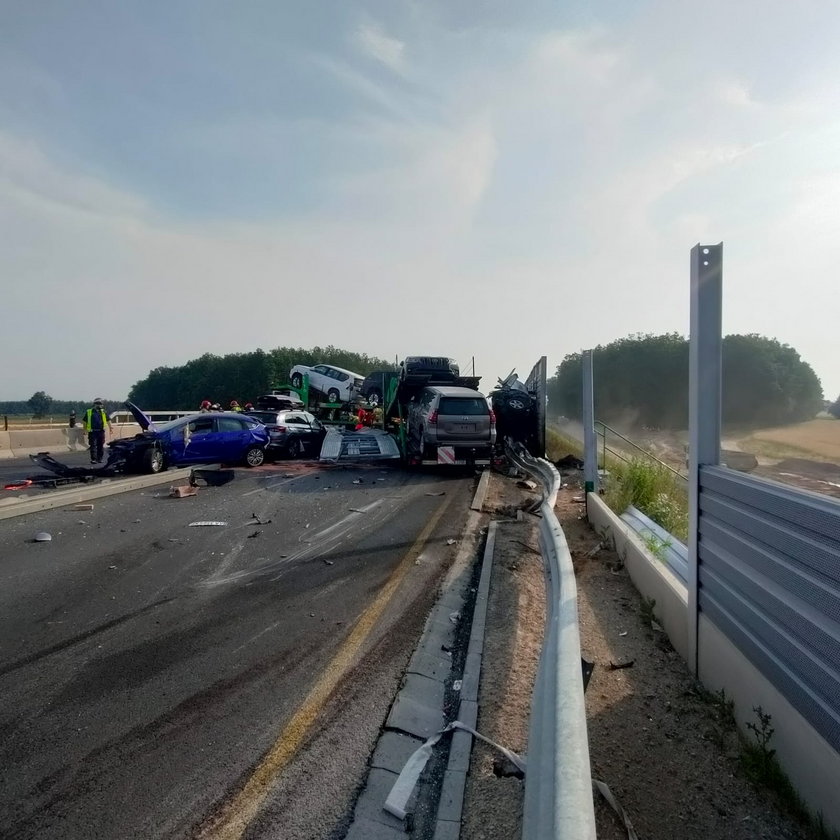 Autostrada A1 zablokowana w obie strony po śmiertelnym wypadku. Co się wydarzyło obok Piotrkowa Trybunalskiego?