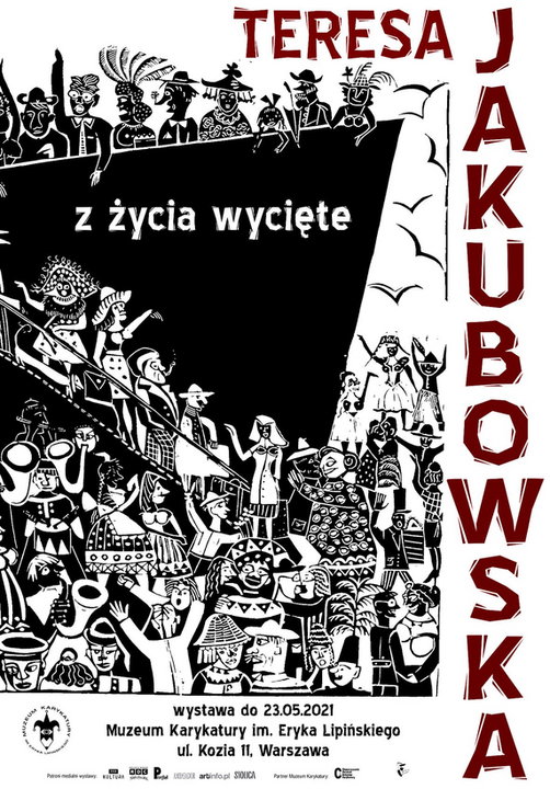 Projekt plakatu na podstawie prac Teresy Jakubowskiej
