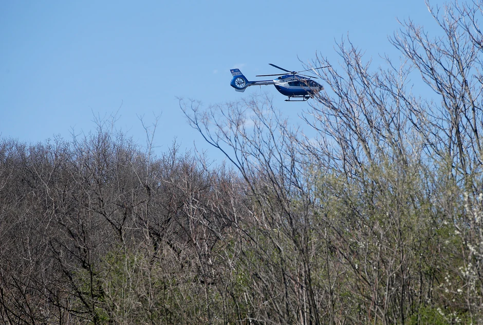 Helikopter iznad šume kod pojate gde je devojčica poslednji put viđena