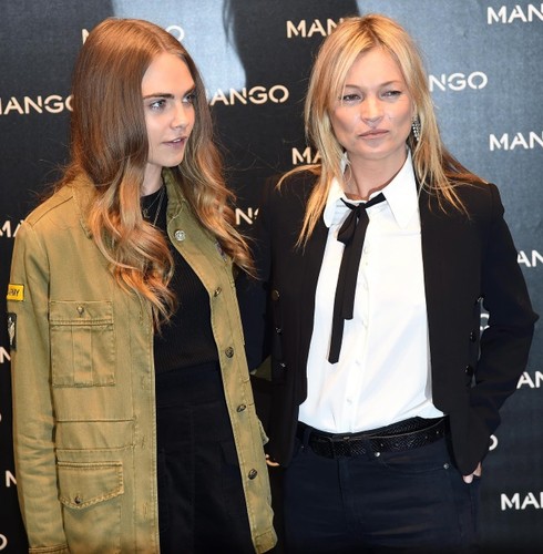 Cara Delevingne i Kate Moss