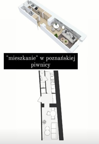 Poznańskie mieszkanie w piwnicy