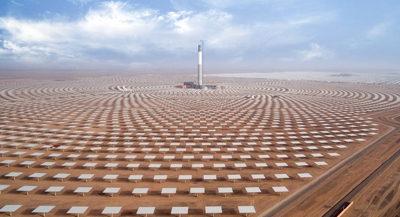 Noor Ouarzazate solar farm in Morocco.