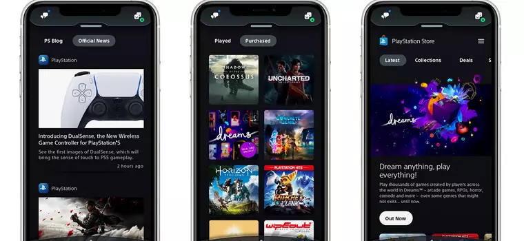PlayStation App w odświeżonej wersji. Aplikacja otrzymała wiele nowych funkcji