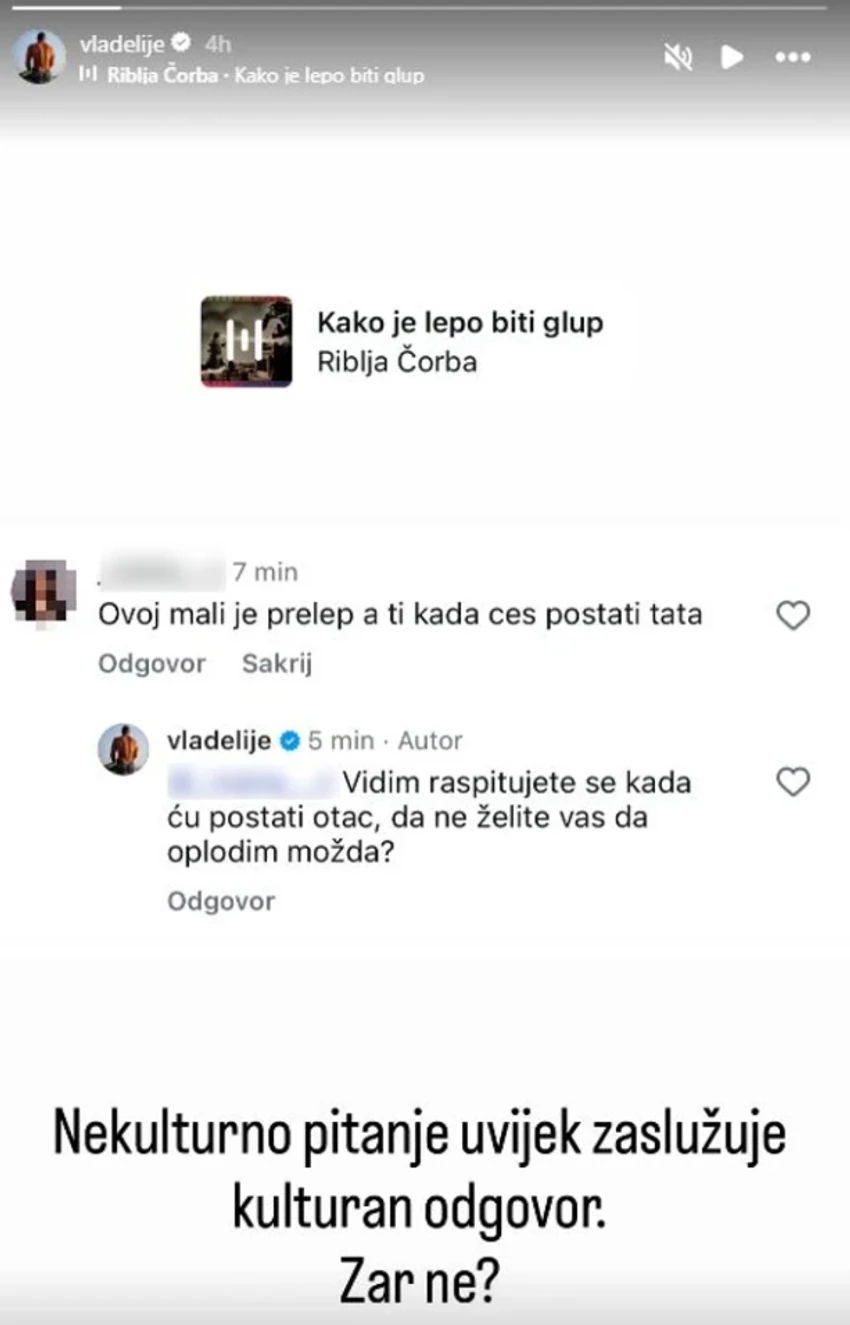 Vladimira Tomovića (43) pitali kad će postati otac, a on šokirao reakcijom: Nekulturno pitanje