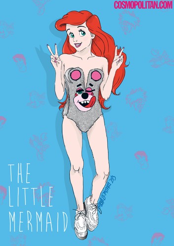 Mała Syrenka jak Miley Cyrus podczas występu na gali MTV