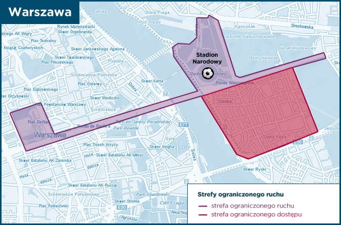 Warszawa - strefa wyłączona z ruchu