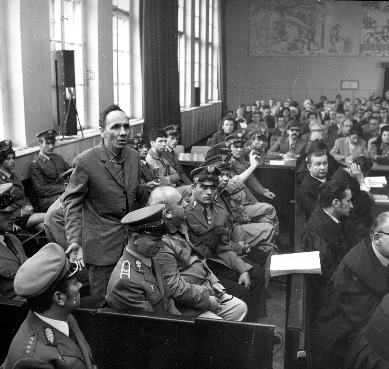 Henryk Marchwicki na procesie w Katowicach