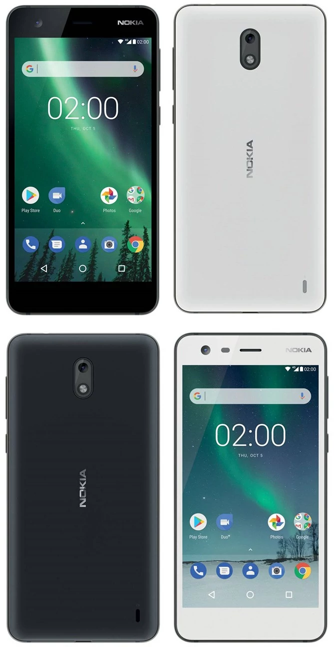 Nokia 2 na renderach Evleaks