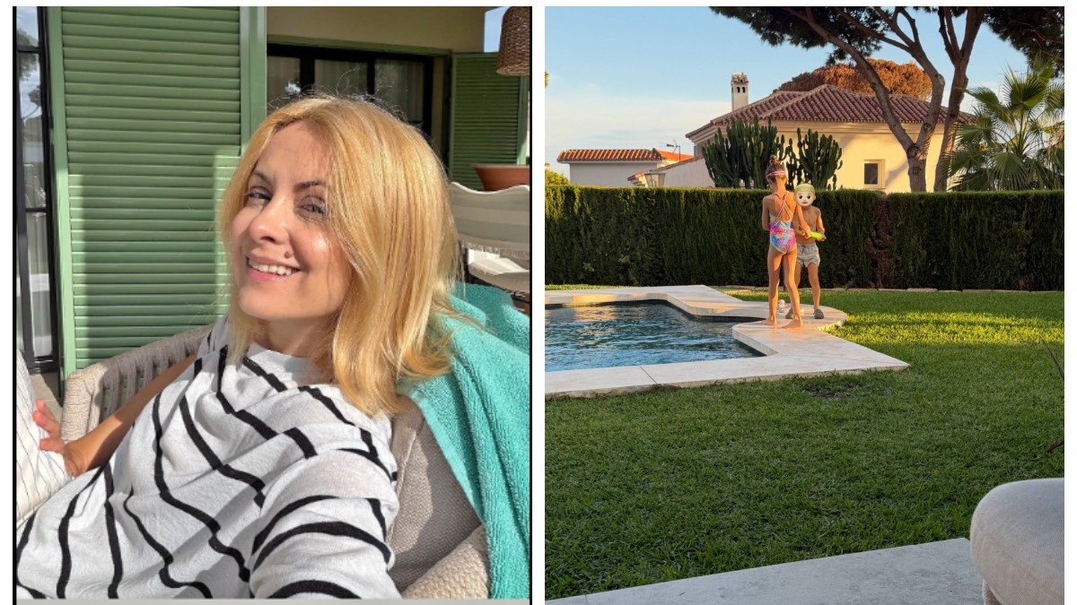 Simona Gherghe, vacanță din vis în Spania. Cum au fost surprinși cei doi copii ai vedetei. „Sunt fericiți. S-au bălăcit în piscină”